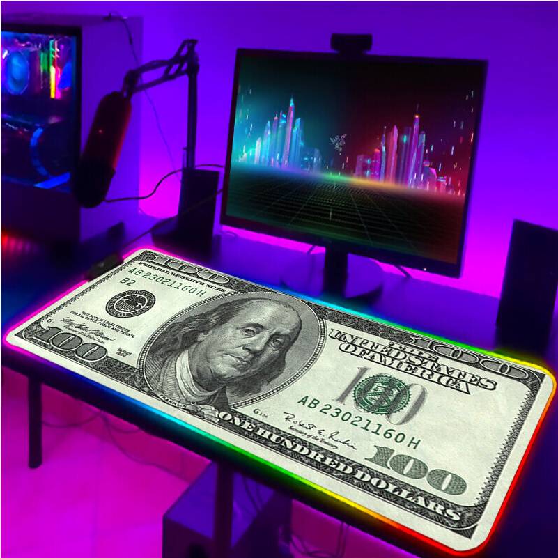 Dechoicelife RGB Pad Keyboard LED Mouse Pads