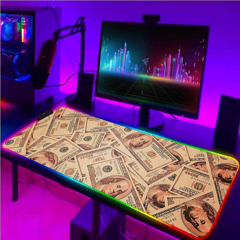Dechoicelife RGB Pad Keyboard LED Mouse Pads