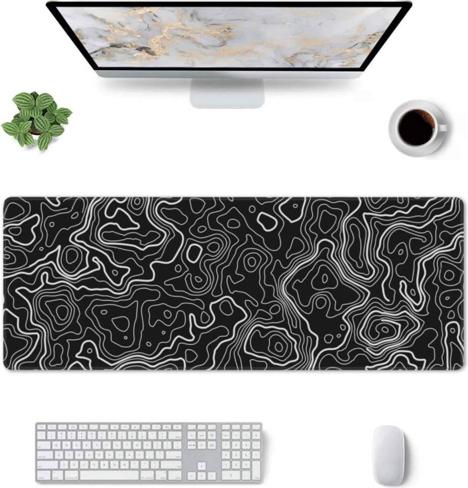 Topographic Map Large Mouse Pad