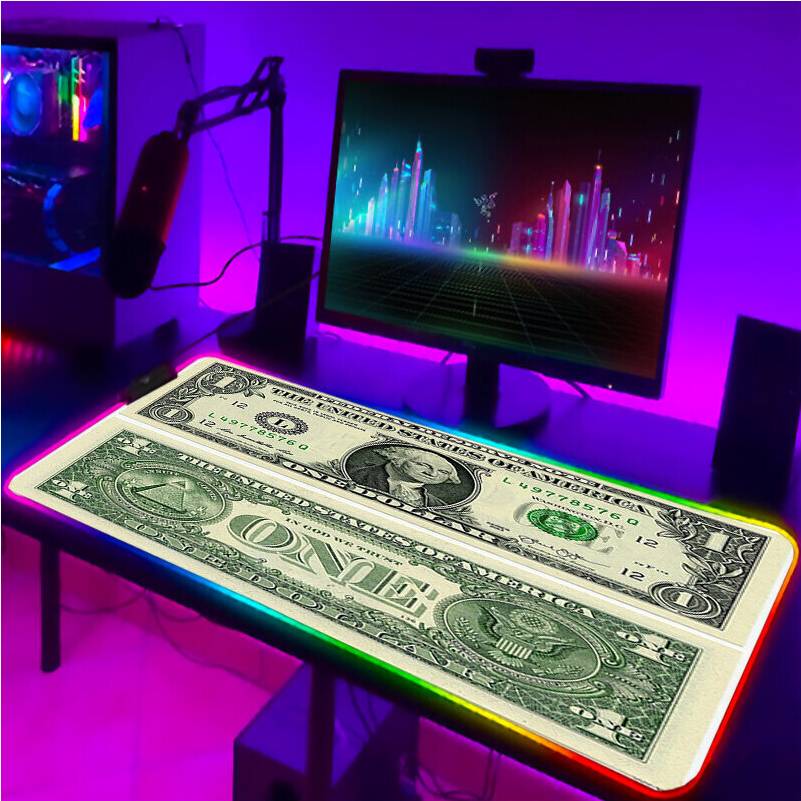 Dechoicelife RGB Pad Keyboard LED Mouse Pads