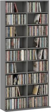 Homcom 640 Cd Storage Unit 18 Compartments