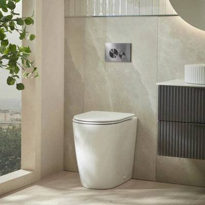 Curve Back To Wall Rimless Toilet