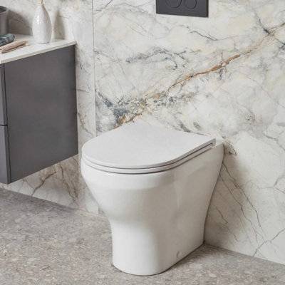 Lindo Back To Wall Toilet With Rimless Pan