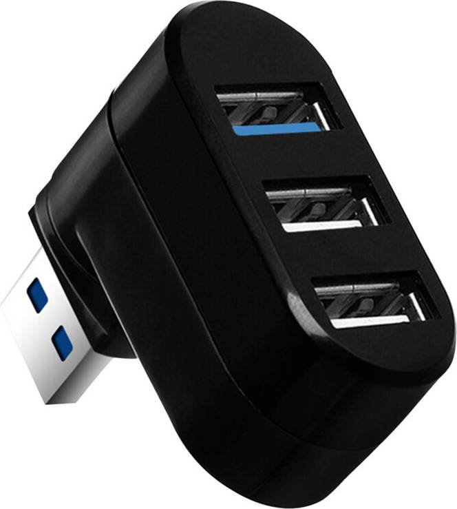 USB 3.0 Hub Rotatable 3-Port