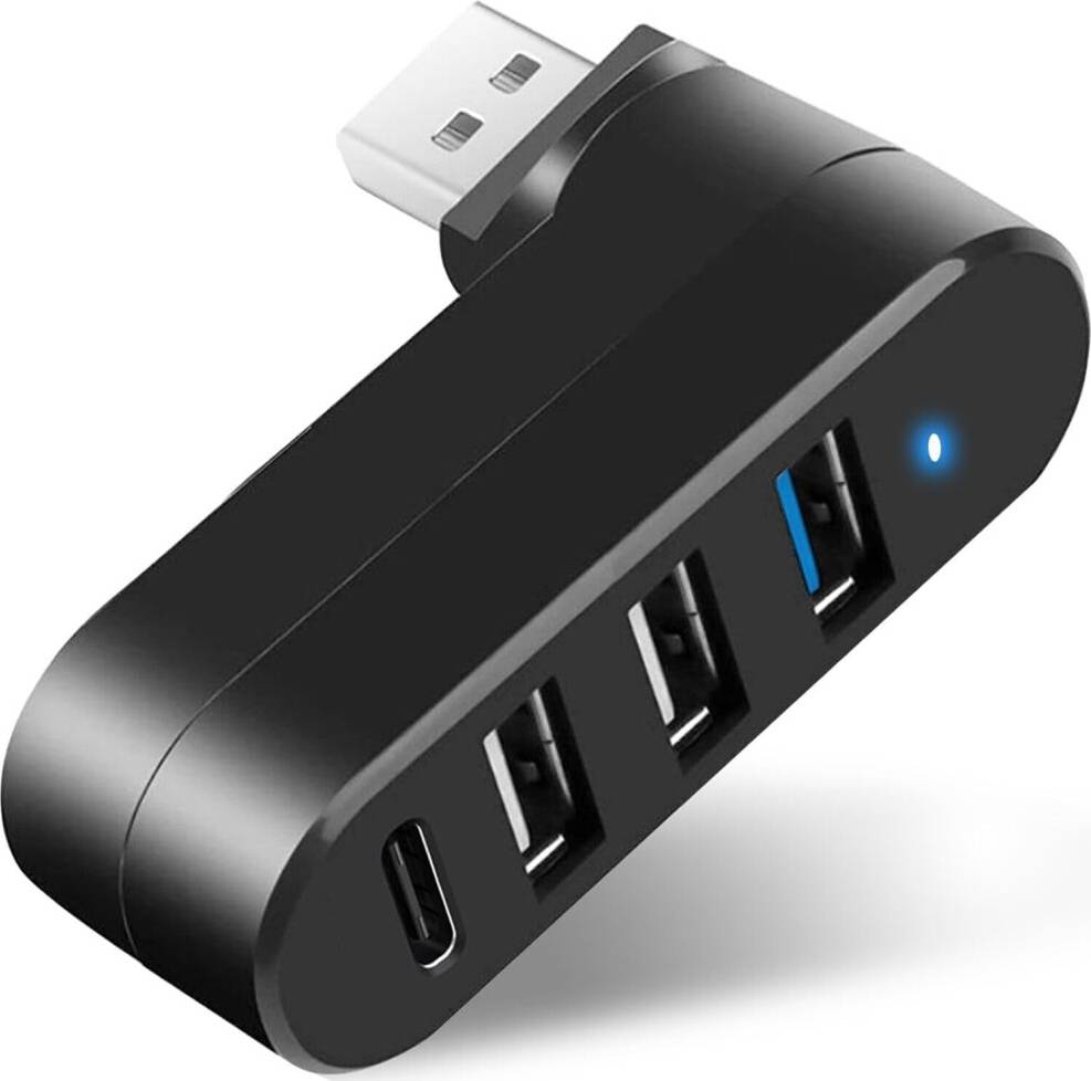 USB 3.0 4-Port Hub with Rotation and PD Input