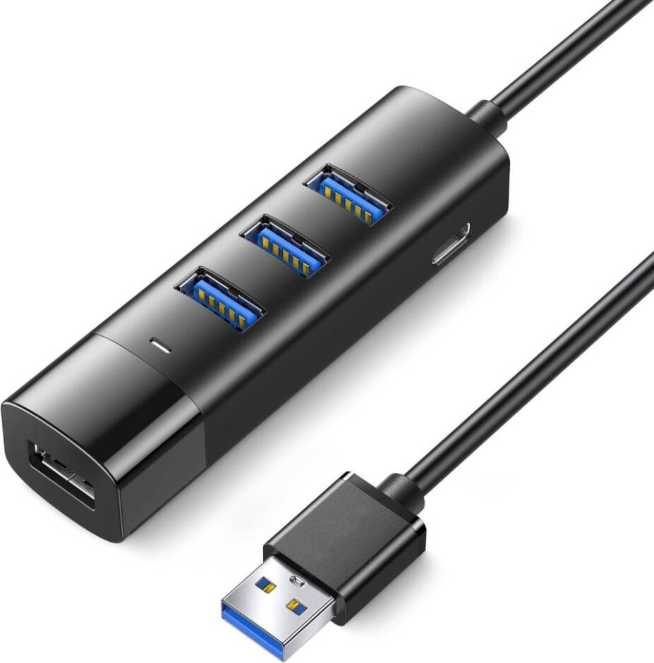 USB 3.0 Hub 4-Port Keyboard Mouse Printer