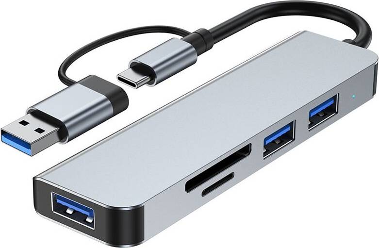 Torribaly 5 2-In-1 USB 3.0 Hub Adapter