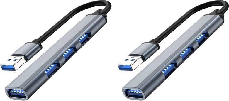 2X 4 USB Hub Splitter Adapter