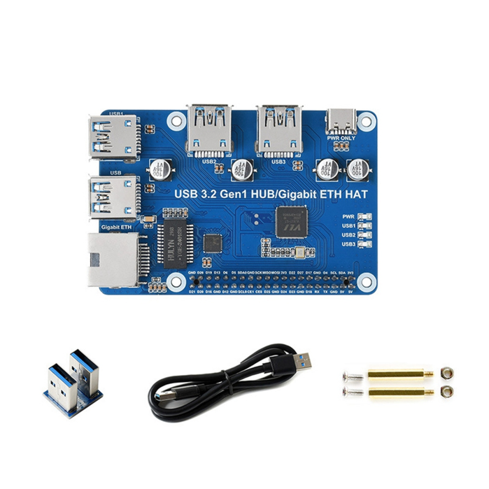 Raspberry pi 4 Placa Expansión USB Hub Waveshare Raspberry Pi 4