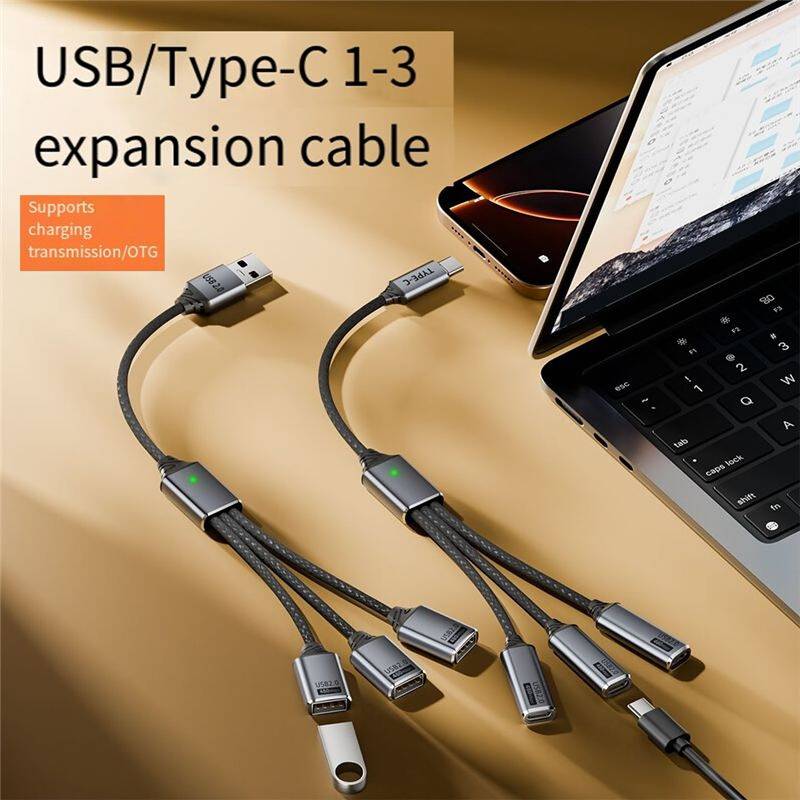 Splitter Cable OTG USB Hub 2.0