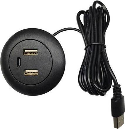 Usb 3 hub Desktop Hole Embedded USB Hub 3 In 1