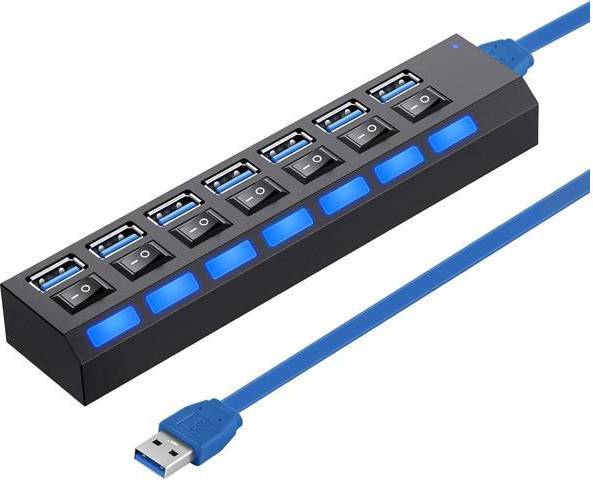 Multi usb port Multi Port USB 3.0 Hub with LED Indicators