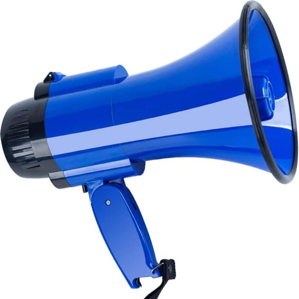 30-Watt Portable Megaphone With Volume Control