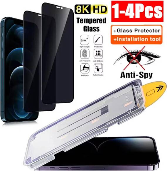 Oleophobic Screen Protector with Privacy Filter
