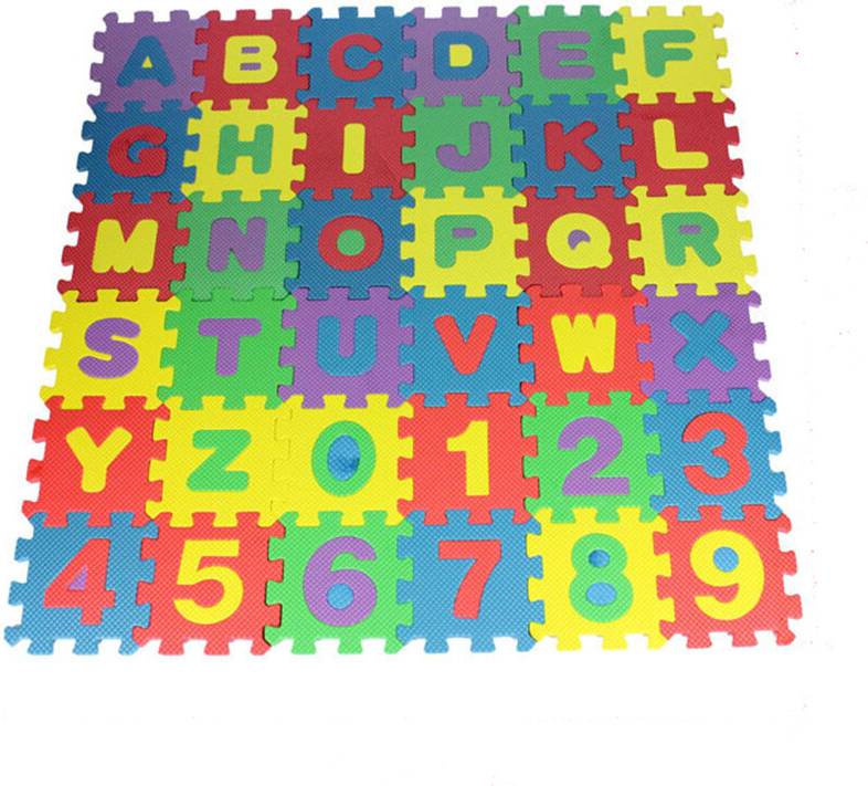 Playful Alphabet Numbers Learning Mat