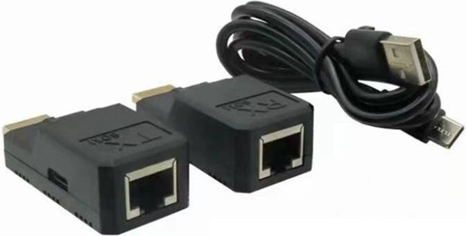 Ethernet extender 60M RJ45 to Compatible Adapter 1080P Extender