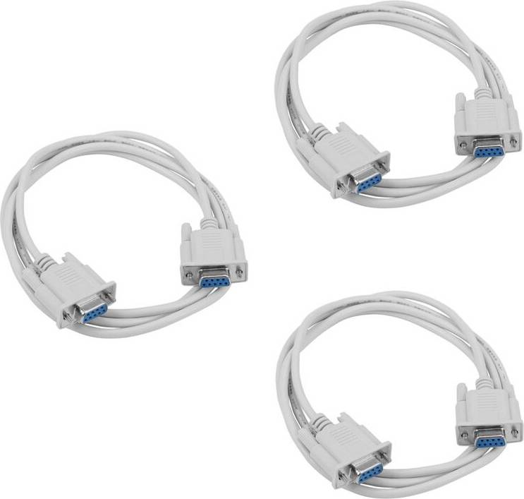 3PC 5ft F Serial RS232 Null Modem Cable 1.5m