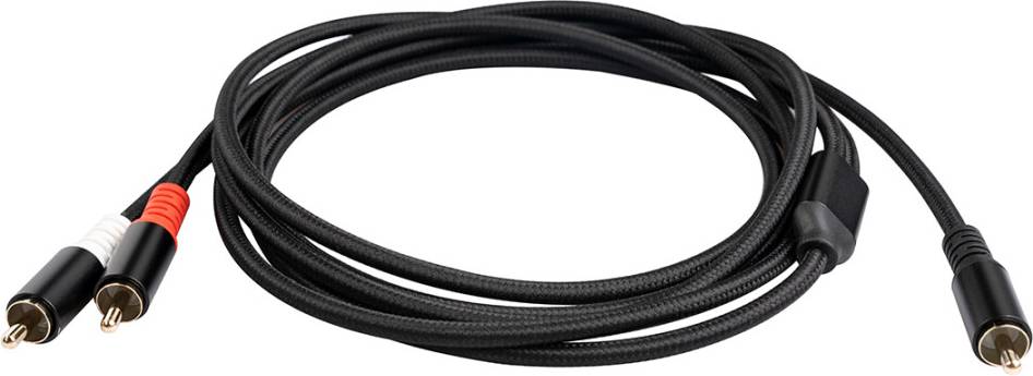 RCA Adapter Cable Subwoofer 1 Rca to 2 Rca 5m