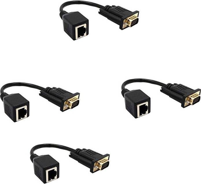 Torribaly 4X VGA to RJ45 Adapter Cable