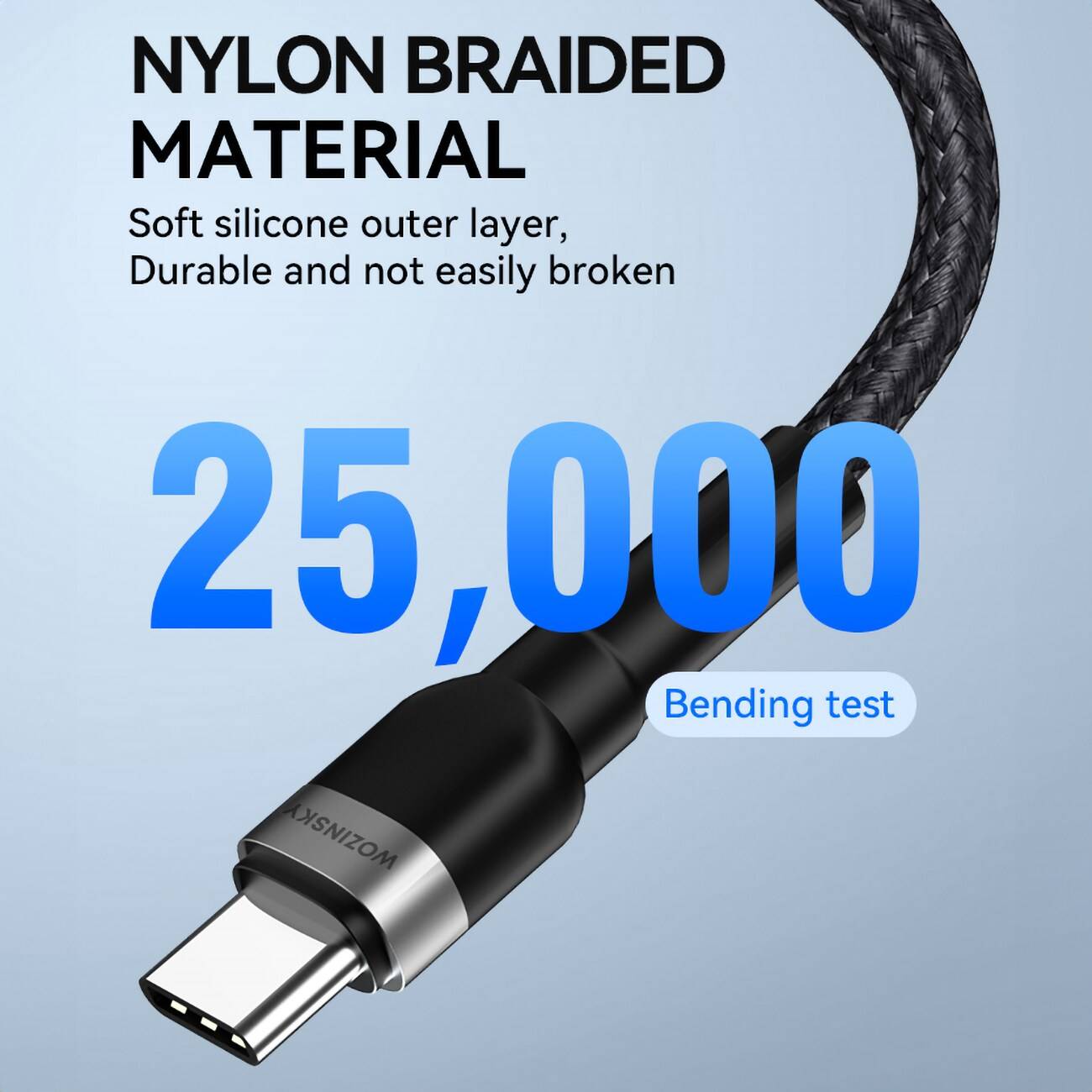 Usb c 65w Wozinsky USB C 65W Power Delivery Cable 2m