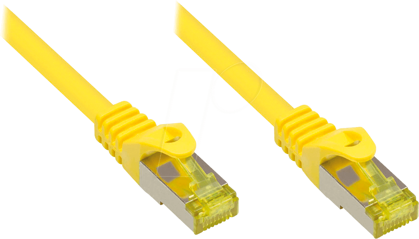 Good Connections RJ45 Patchkabel Cat7 Rohkabel Gelb 1 5m
