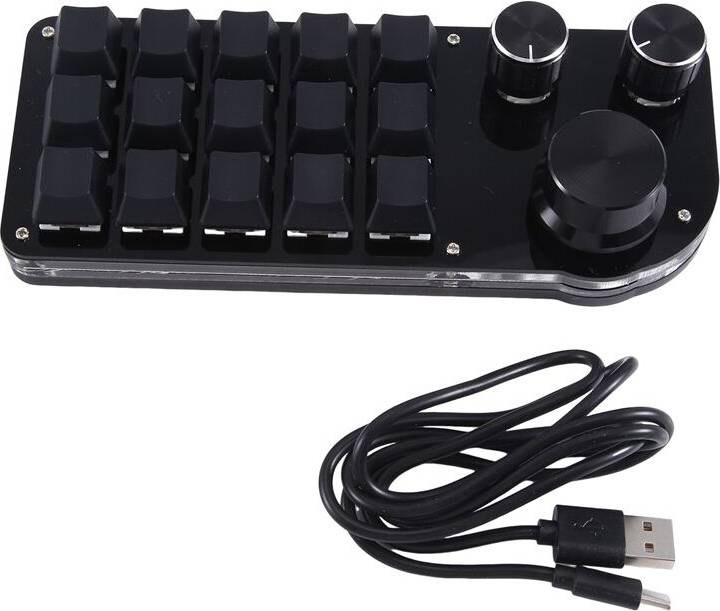 Torribaly Programming Macro Custom 15 Keys 3 Knob Keyboard