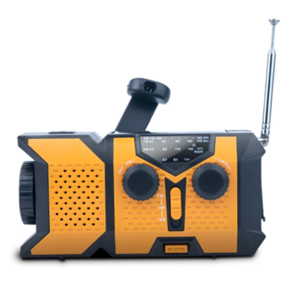 Hand Crank Solar Radio with LED Flashlight