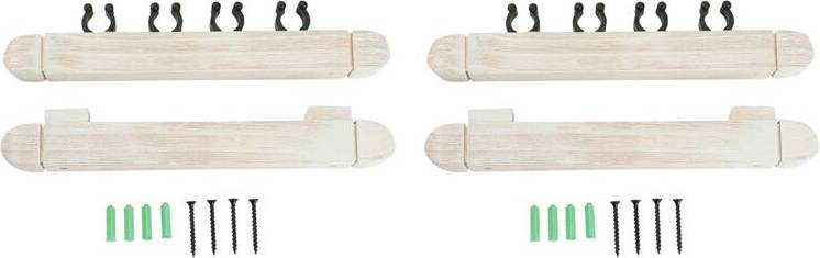 2 Pair 4 Pool Cue Rack Wall Mount