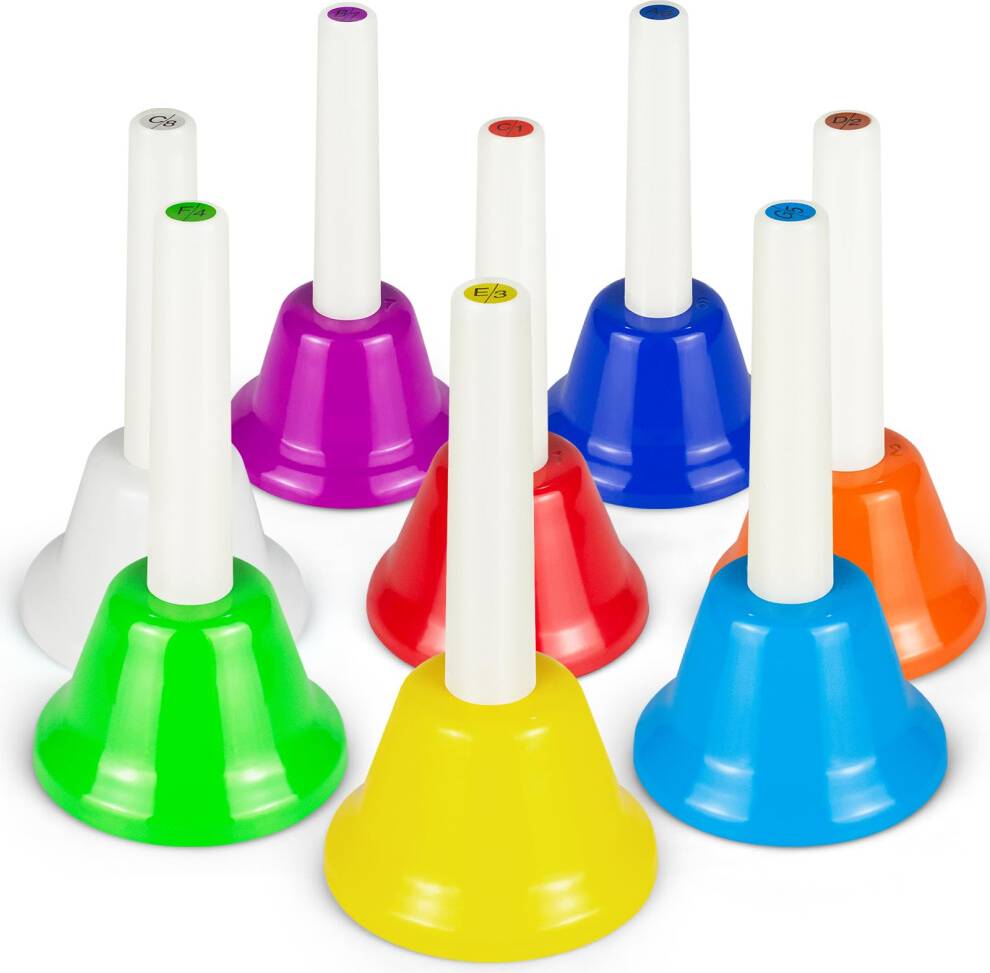 EliLunar 8 Note Hand Bells Set