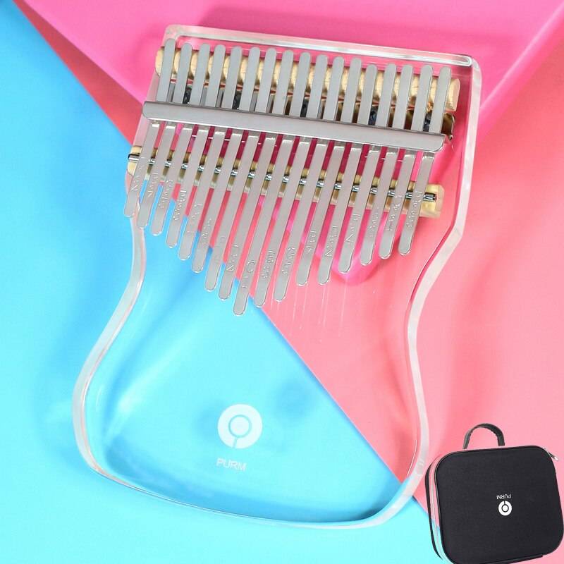Keyboard piano Blue Crystal 17 Key Kalimba Acrylic Keyboard Instrument