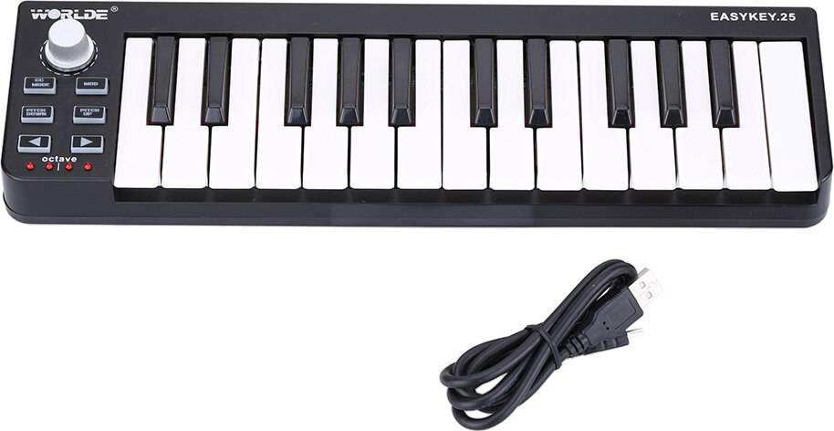 Easykey.25 Portable Keyboard Mini 25-Key USB MIDI Controller