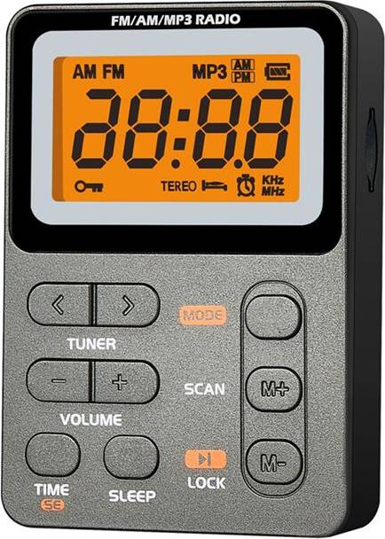 Multifunctional LED Display AM FM Pocket Radio