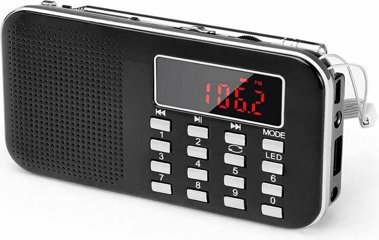 Compact FM Radio Walkman USB Flash Disk Micro SD Card MP3 Playback