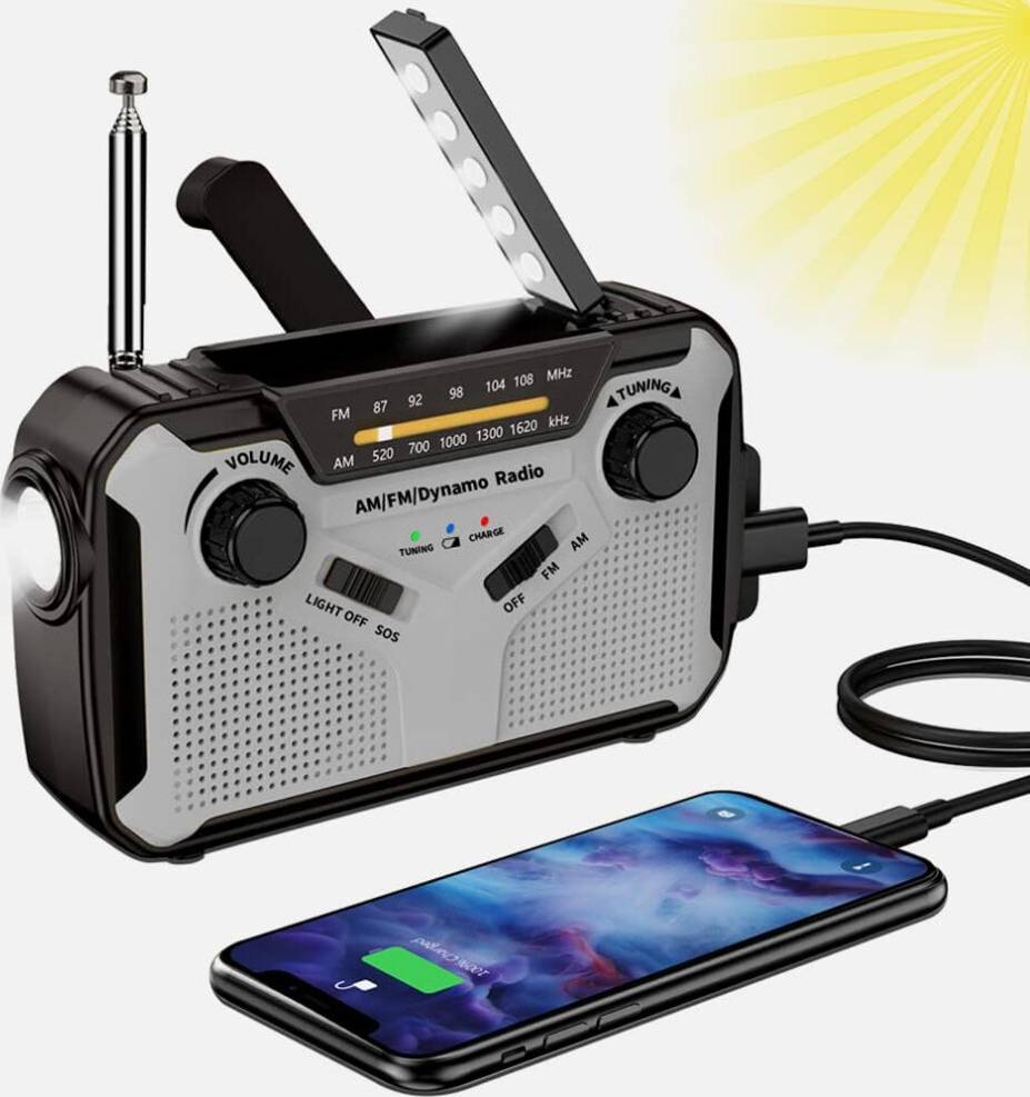 Solar Emergency Radio With Multifunctional Capabilities