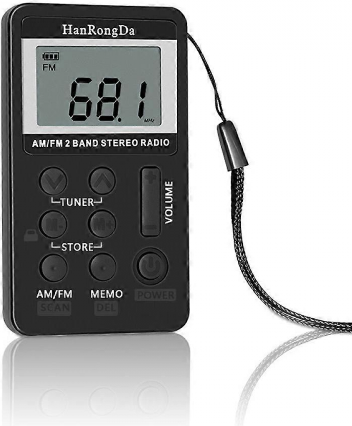 Portable Mini Digital Display AM FM Radio