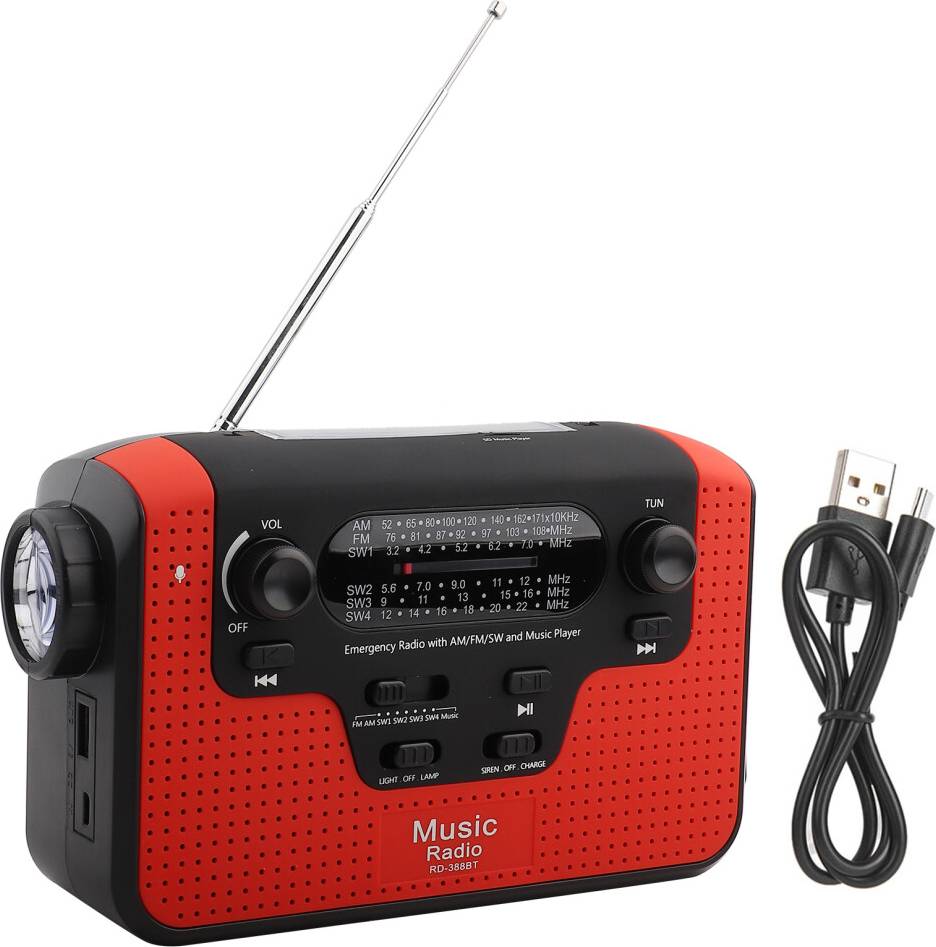 Adjustable Solar Panel Emergency Radio Kit