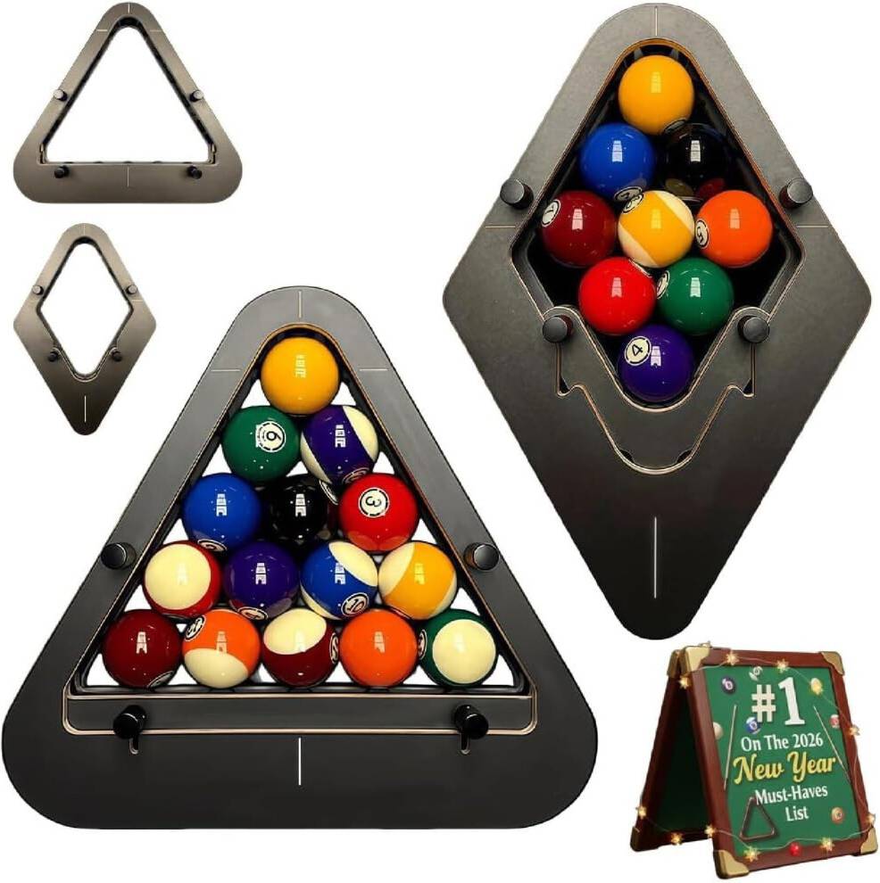 Billiard Rack Triangle Diamond Heavy-Duty