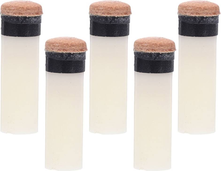 Pretyzoom Pool Stick Tips Screw-on Design 5Pcs