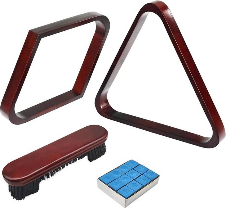 Saudism Solid Wood Pool Triangle Rack
