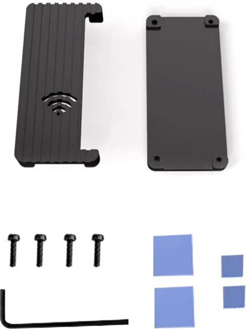Kepptory Raspberry Pi ZERO 2W Aluminum Case Passive Cooling Shell