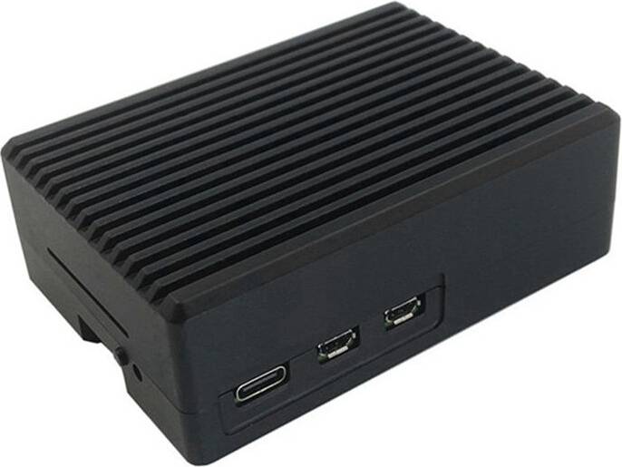 Torribaly Carcasa de Ranuras Aluminio Radiante Raspberry Pi 5B