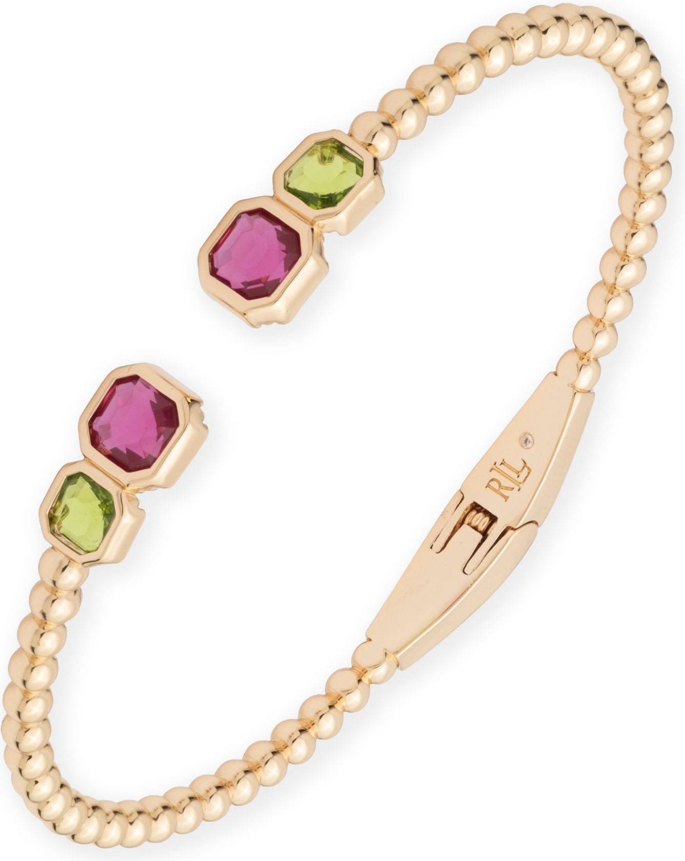 Lauren Ralph Lauren Gold Multi Open Cuff Bangle
