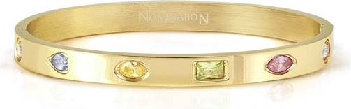 Nomination Gold Pretty Bangles Multicoloured CZ Bangle Large