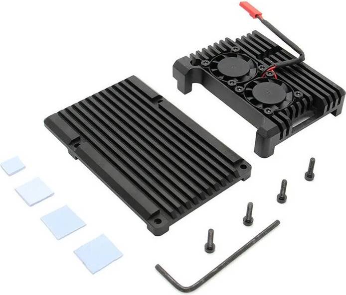 Saudism Aluminium Metalen Behuizing Raspberry Pi 3 Model B