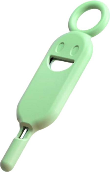 Portable SIM Ejector Key Ring Green