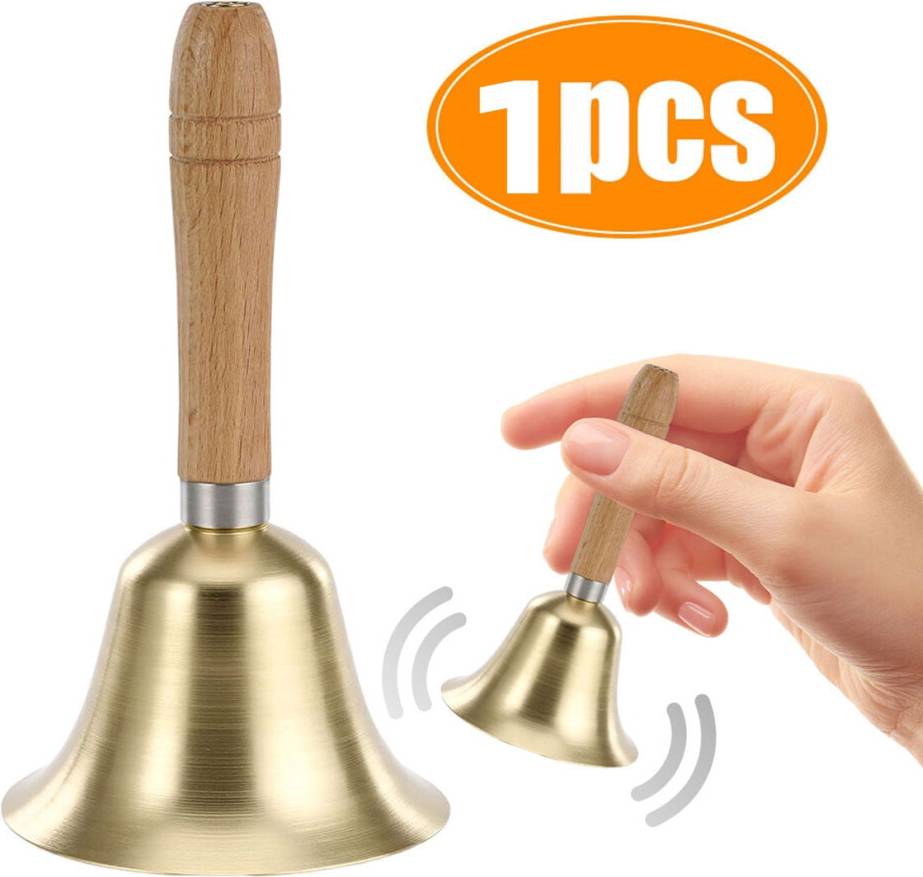 Handheld Call Bell Gold Service Bell