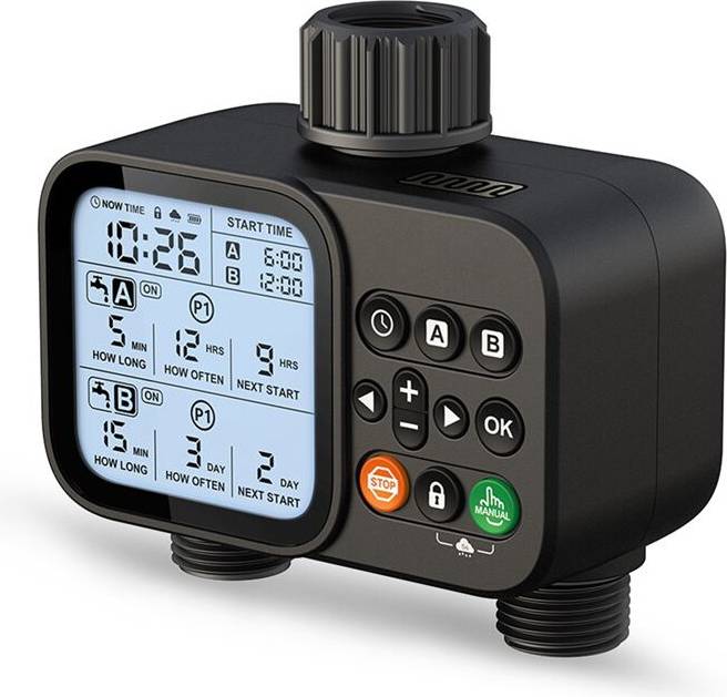Torribaly 2-Outlet Water Timer Automatic Irrigation System