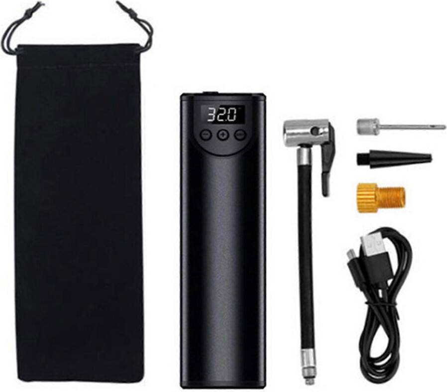 Black Portable Air Compressor Tire Inflator