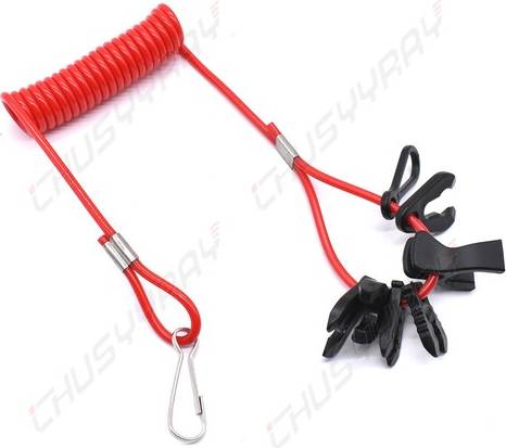 Boat Outboard Engine Motor Kill Stop Switch Set