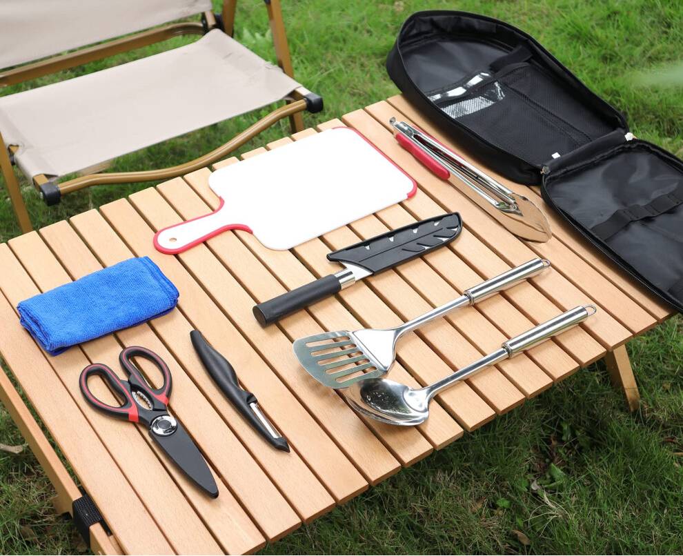 Camping cooking set Bakecat Camping Cooking Utensils Set 9Pcs